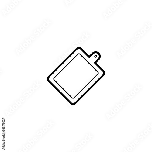 cutting board, chopping board icon vector illustration