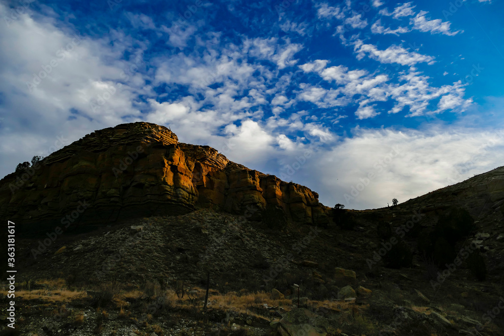 Fototapeta premium West Texas Mountains at Sunset