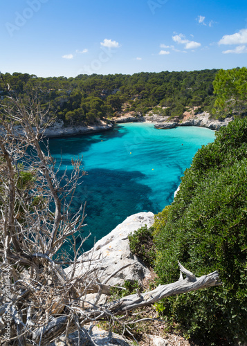 Slika na platnu Cala Mitjana y Mitjaneta in Menorca Ciutadella at Balearic Islands