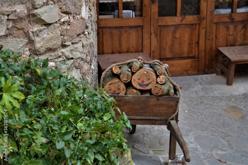 Tradition catalan christmas log named 