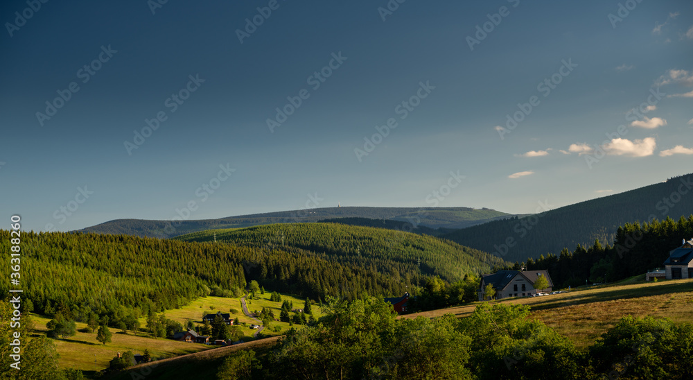 Czech mountains in summer - Krkonoše, Velká Úpa
