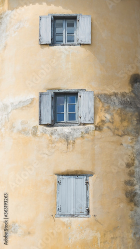 Building with three windows