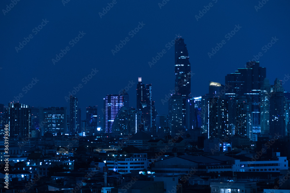 Fototapeta premium Bangkok skyline, Thailand