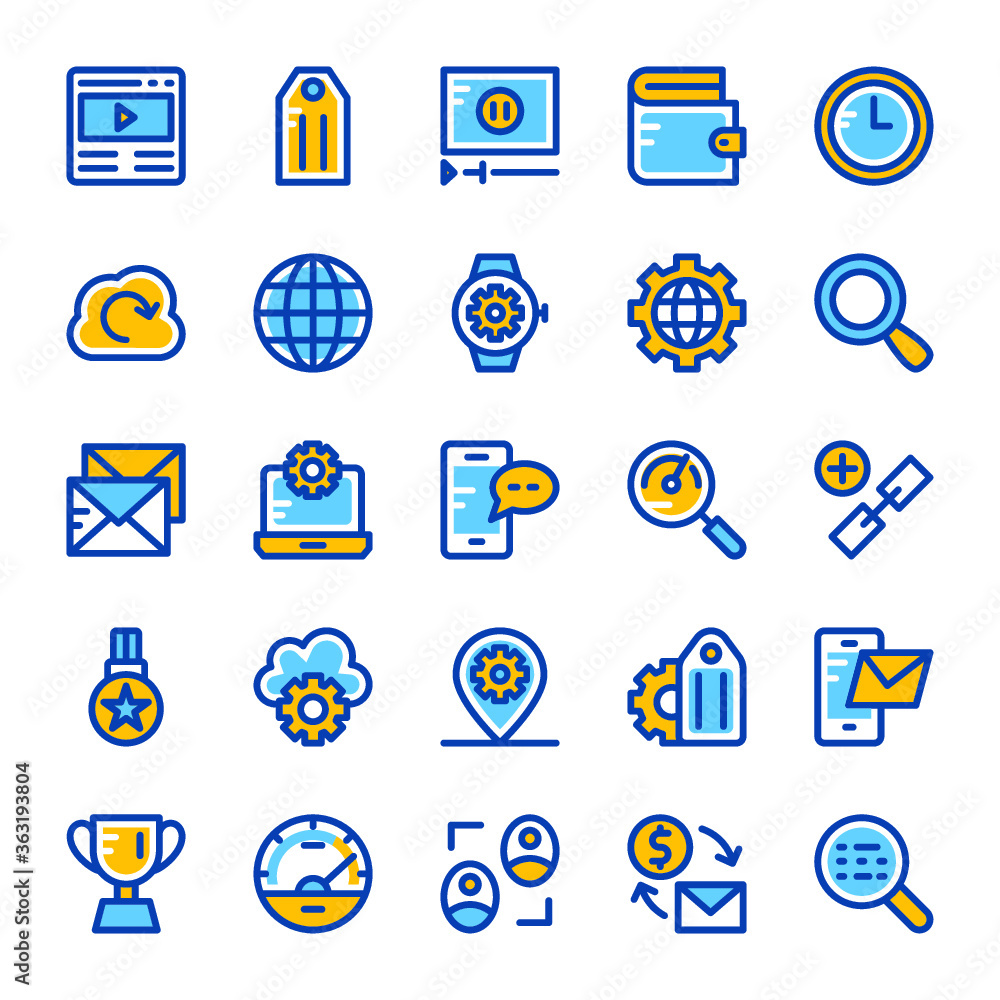 SEO and Marketing Vector Icons 2