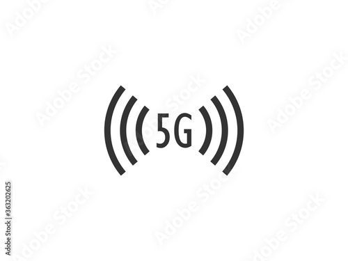 5g, wireless icon. Vector illustration, flat design.