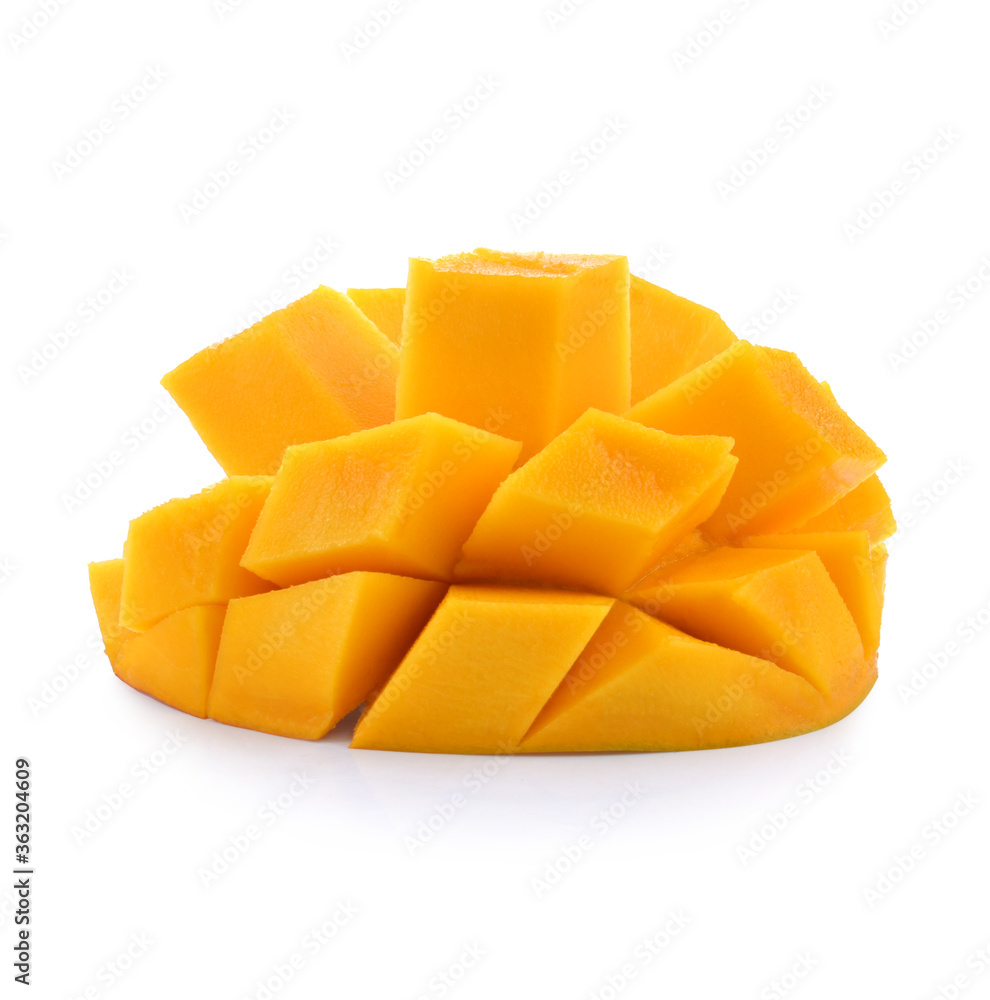 mango slice isolated on white background Clipping Path mango slice isolated on white background Clipping Path