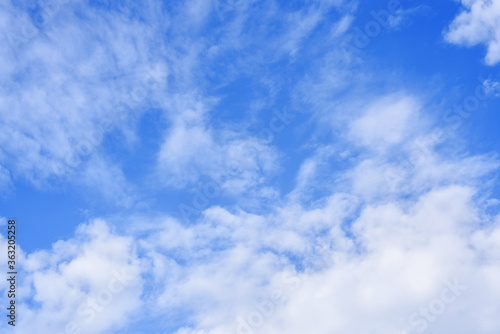 Abstract bue sky with white clouds at summer day