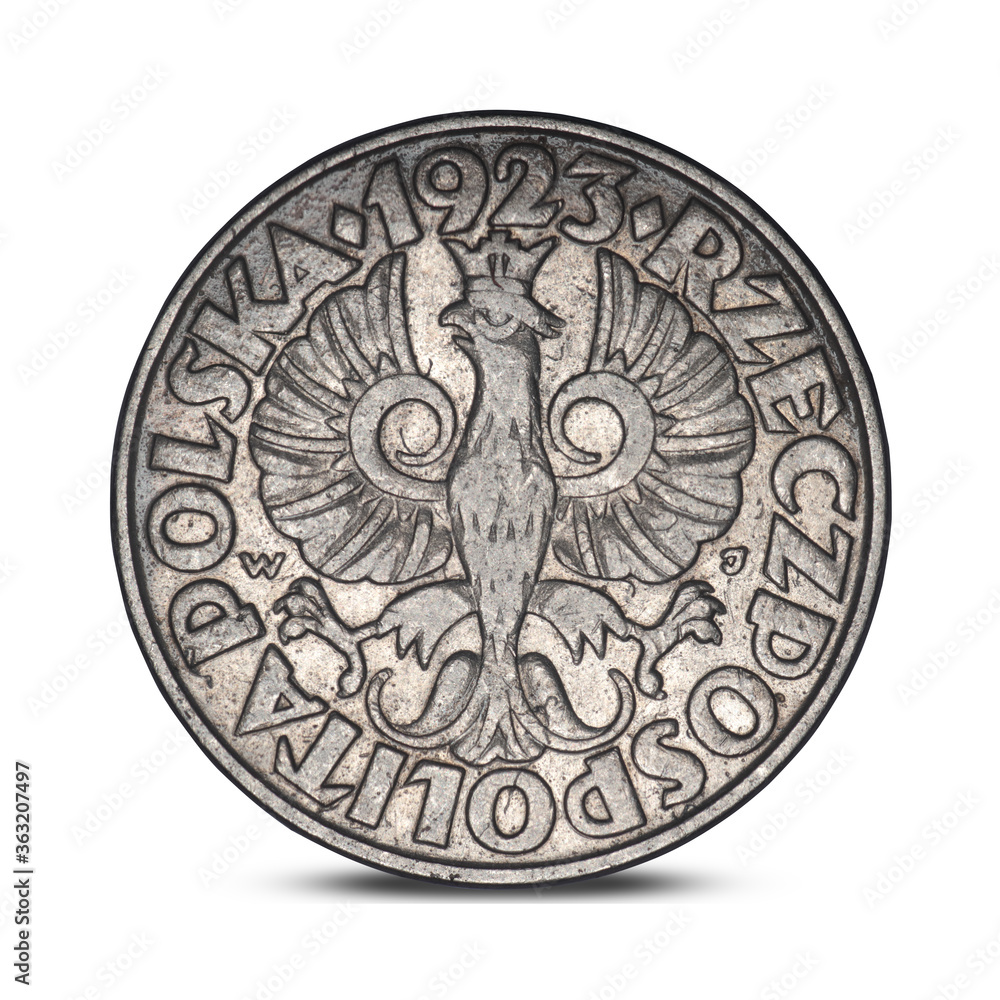 Polish coin of 1923 with a low denomination
