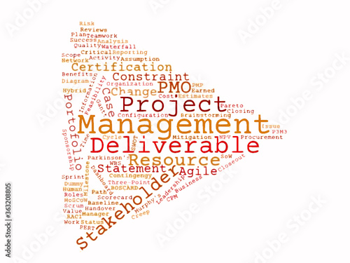 Project Management Word Cloud photo