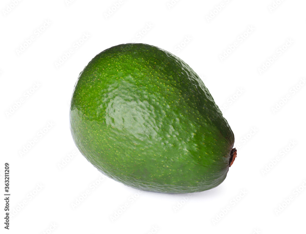 Tasty fresh ripe avocado isolated on white Tasty fresh ripe avocado isolated on white