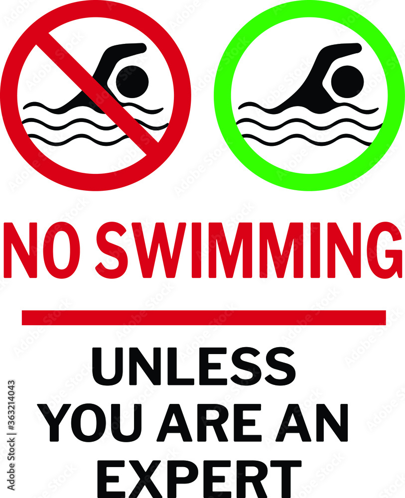 NO SWIMMING ALLOWED DO NOT SWIM BANNED PROHIBITED DEEP WATER FLASH FLOODS RISK NOTICE WARNING SIGN VECTOR ILLUSTRATION EPS NO SWIMMING ALLOWED DO NOT SWIM BANNED PROHIBITED DEEP WATER FLASH FLOODS RISK NOTICE WARNING SIGN VECTOR ILLUSTRATION EPS