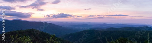Scenic View Of Mountains Against Sky At Sunset © hoang le/EyeEm