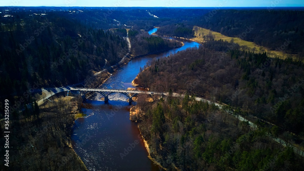 Fototapeta premium Bridge in sigulda.