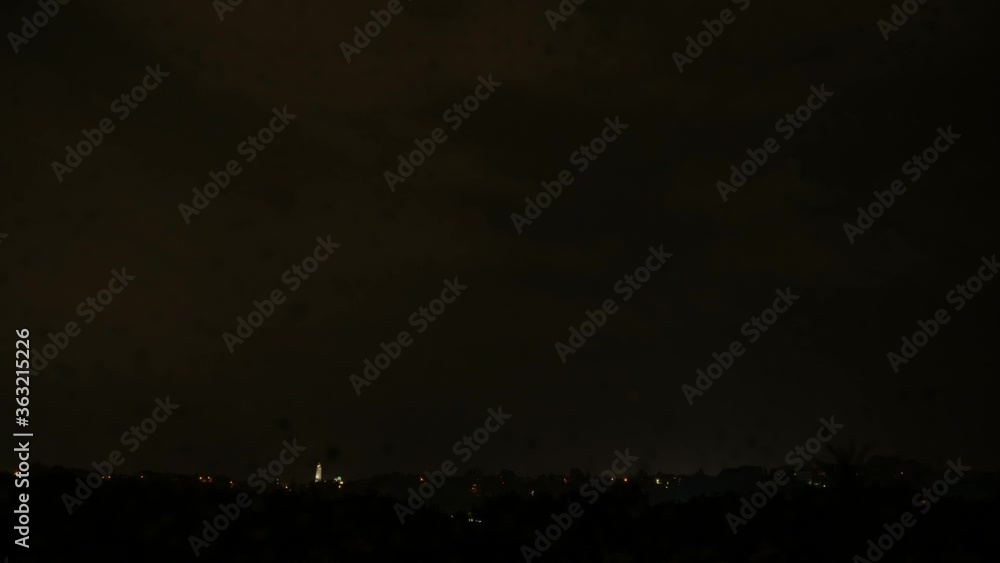 Dark night thunderstorm time lapse Dark night thunderstorm time lapse