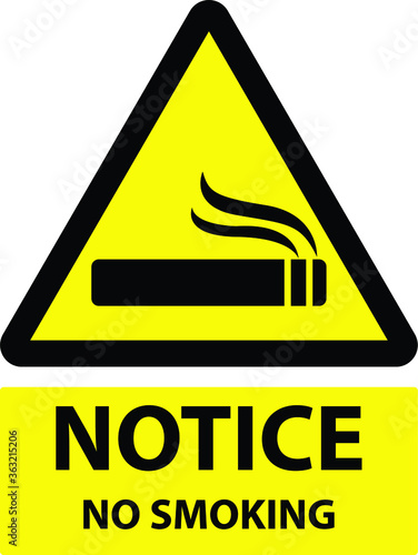 NO SMOKING ALLOWED BEYOND THIS POINT DO NOT SMOKE BANNED RESTRICTED PROHIBITED NOTICE WARNING SIGN VECTOR ILLUSTRATION EPS