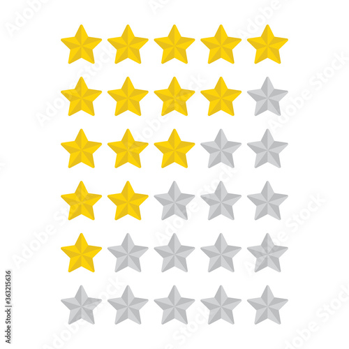 rating stars vector rate star icon