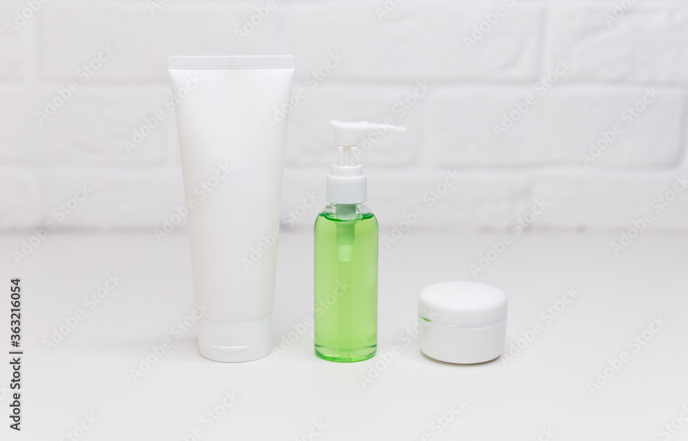 Moisturizing cream, soap, shampoo, tonic, face and body skin care Moisturizing cream, soap, shampoo, tonic, face and body skin care