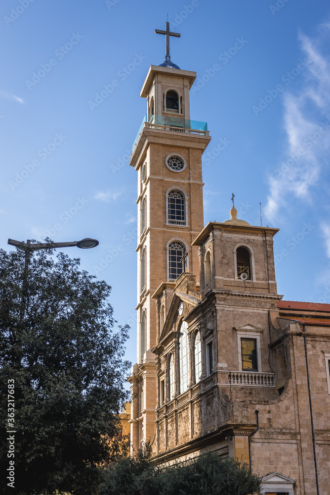 St George cathedral in Beirut, capital city of Lebanon