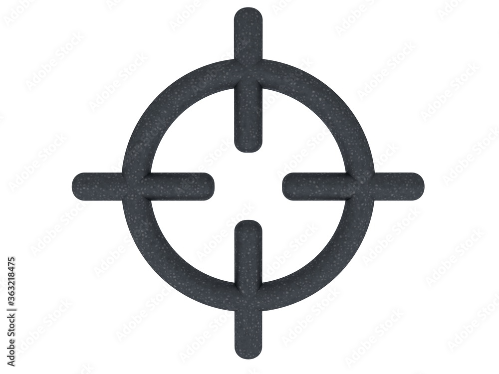 Sniper sight symbol on a white background Sniper sight symbol on a white background