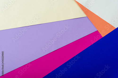 abstract geometric background with colorful paper