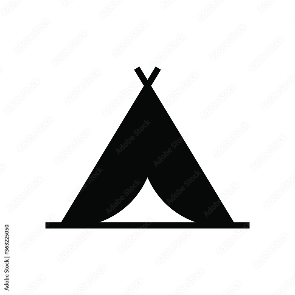 tent camp icon vector tent camp icon vector