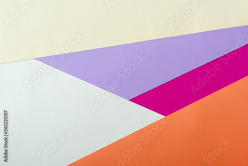 abstract geometric background with colorful paper