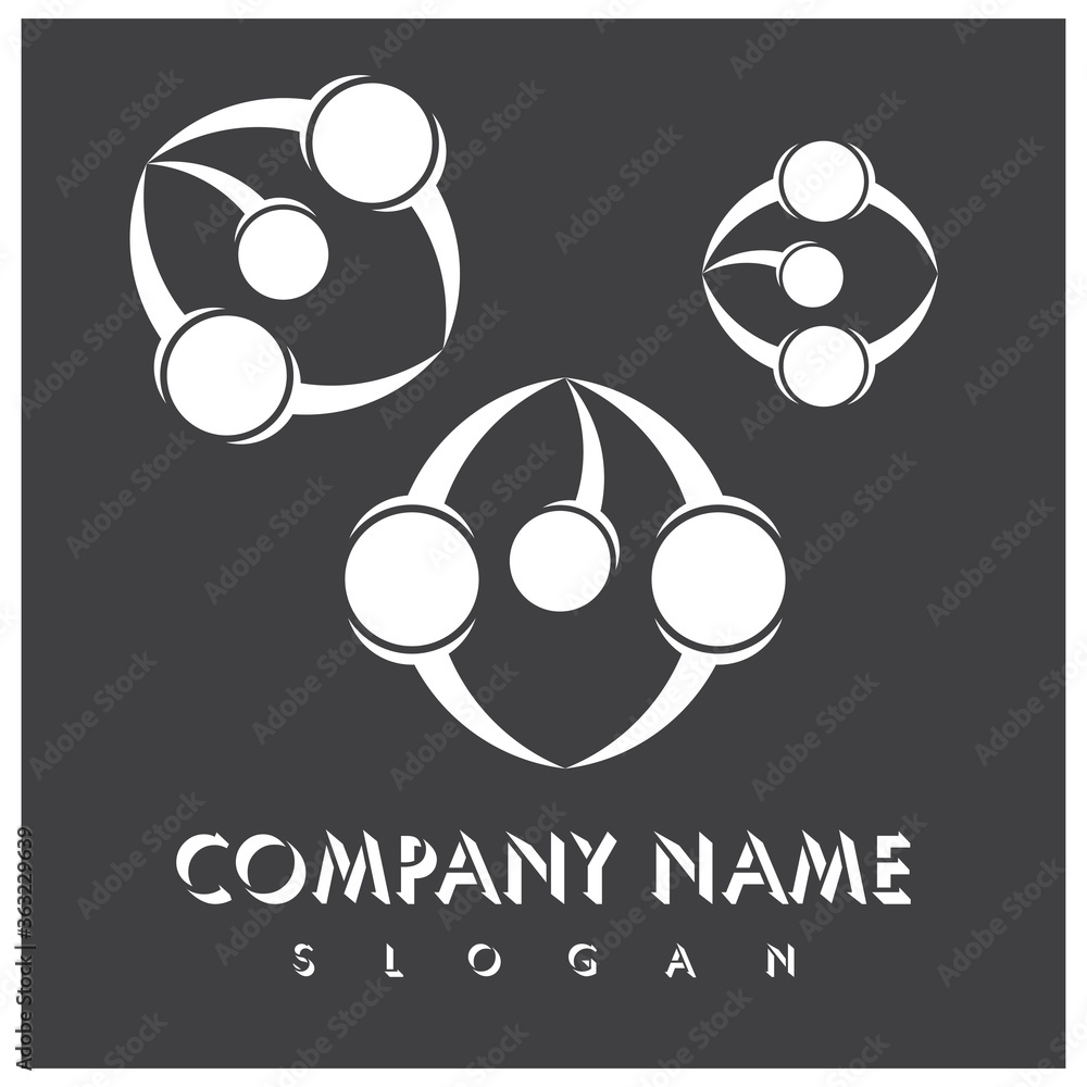 Molecule vector illustration design Molecule vector illustration design