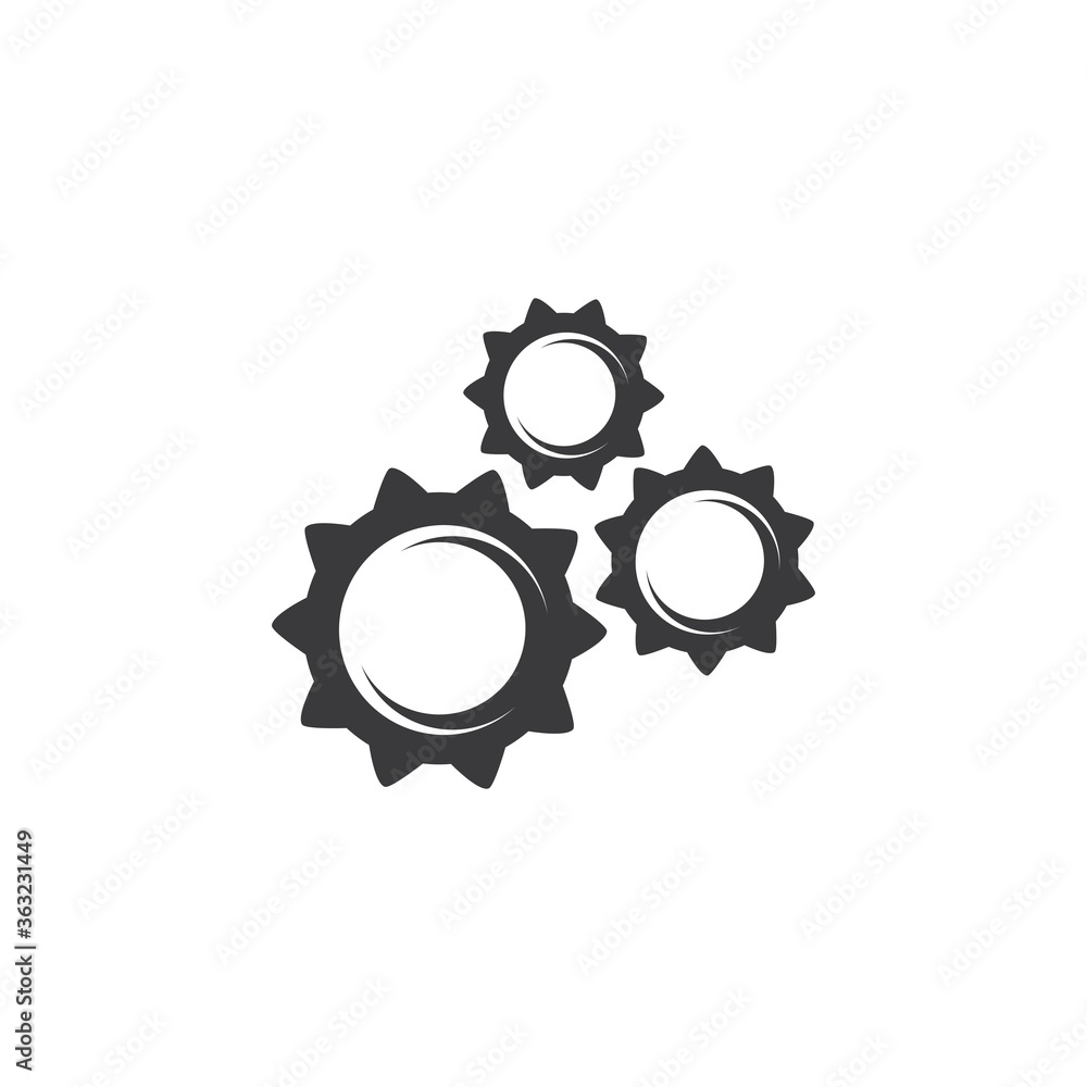 Gear logo template vector icon Gear logo template vector icon