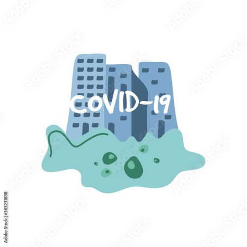 warning sign, coronavirus disease or covid 19