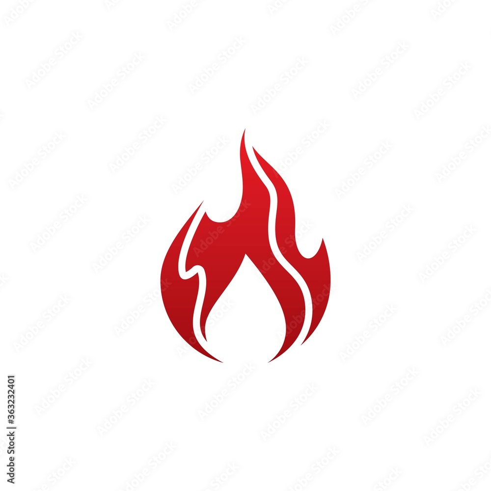 Fire logo template vector icon Fire logo template vector icon