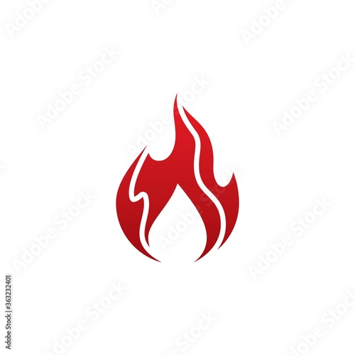 Fire logo template  vector icon