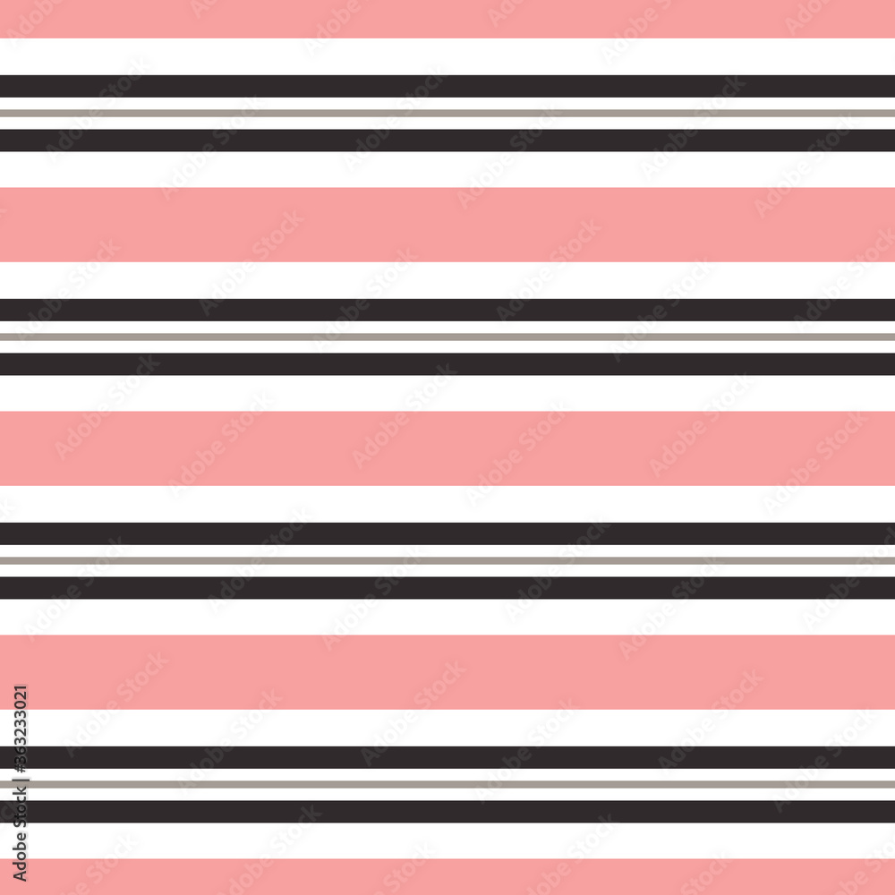 Stripe seamless pattern. Abstract background. Elegant black, pink lines. Vector illustration horizontal stripes. Striped repeating texture. Modern ornament. Stripe seamless pattern. Abstract background. Elegant black, pink lines. Vector illustration horizontal stripes. Striped repeating texture. Modern ornament.