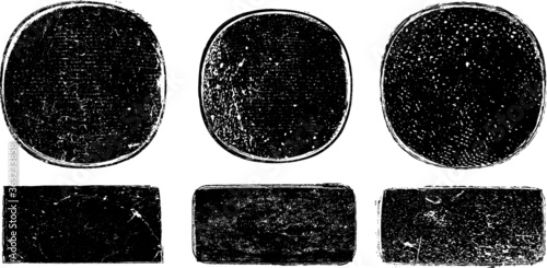 Grunge post Stamps Collection, Circles. Banners, Insignias , Logos, Icons, Labels and Badges Set . vector distress textures.blank shapes.