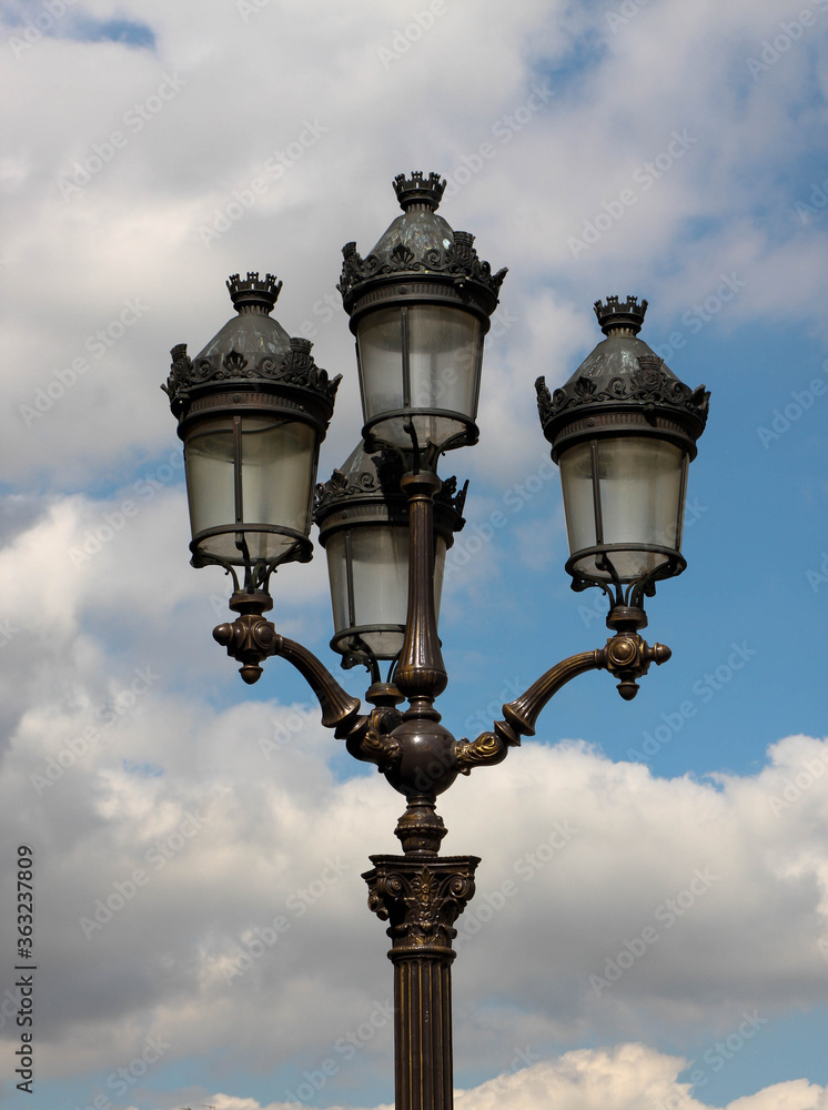 Old street lamp in Paris 