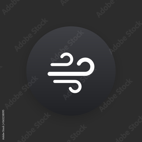 Breeze -  Matte Black Web Button