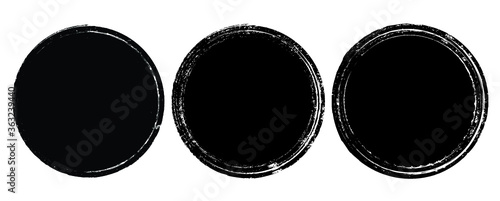 Grunge post Stamps Collection, Circles. Banners, Insignias , Logos, Icons, Labels and Badges Set . vector distress textures.blank shapes.