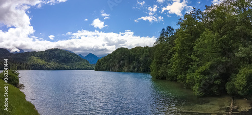 Alpsee with mountains at Hohenschwangau, Germany © Gerwin Schadl