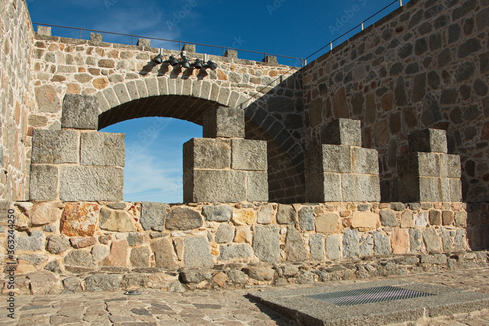 City wall in Avila,Castile and León,Spain,Europe
