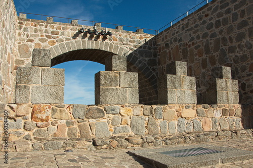 City wall in Avila,Castile and León,Spain,Europe 