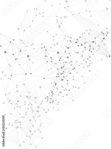 Block chain global network technology concept.