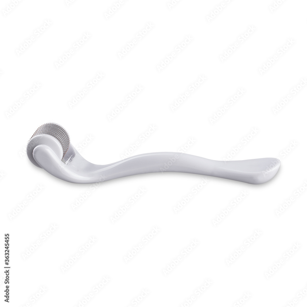 Massager device for skin on face isolated on white background lifting effect. Different angle views. Template Massager device for skin on face isolated on white background lifting effect. Different angle views. Template