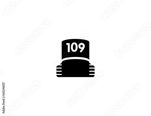 Shibuya icon vector flat symbol Softbank illustration isolated