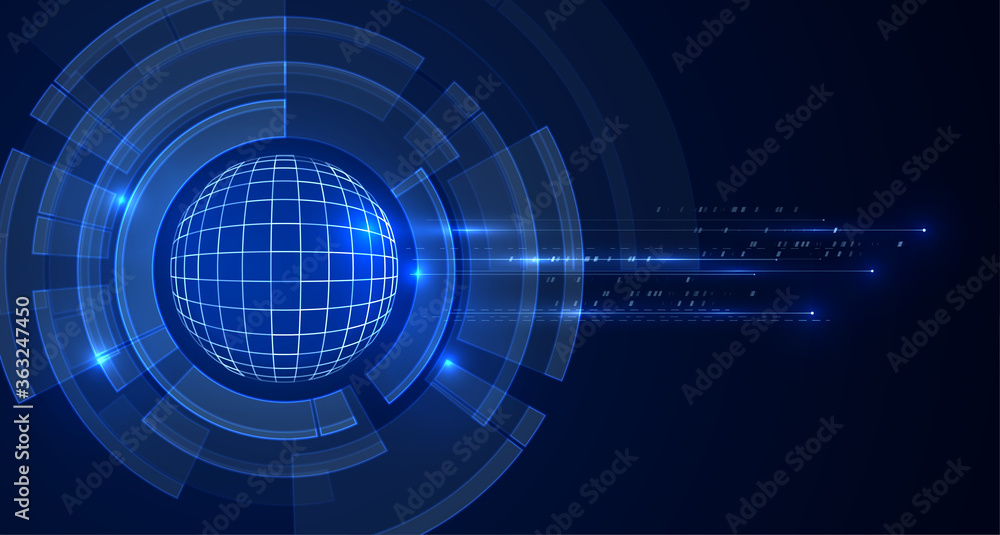 Fototapeta premium Abstract technology background