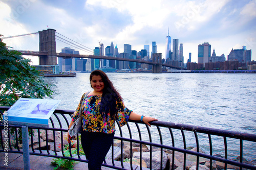 woman on the bridge