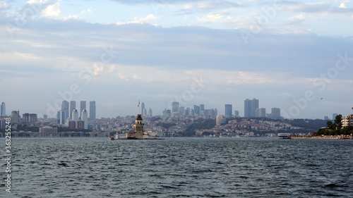 Watching Istanbul from the Passenger Ferry, Maiden's tower © Volkann