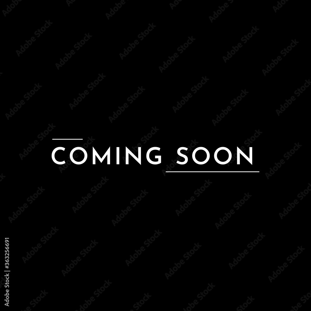 Coming Soon Text Label Vector Template Design Illustration