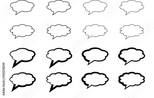 Sprechblasen Sammlung Vektor