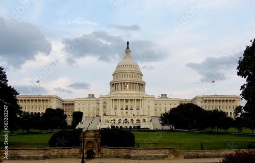 The exterior of US Capitol Building