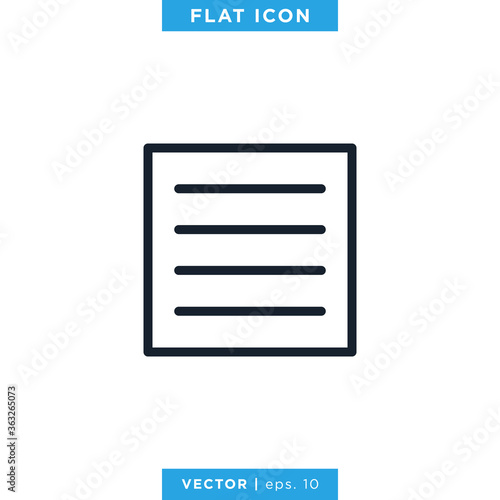 Sticky Note, Notepad Icon Vector Logo Design Template © fafostock