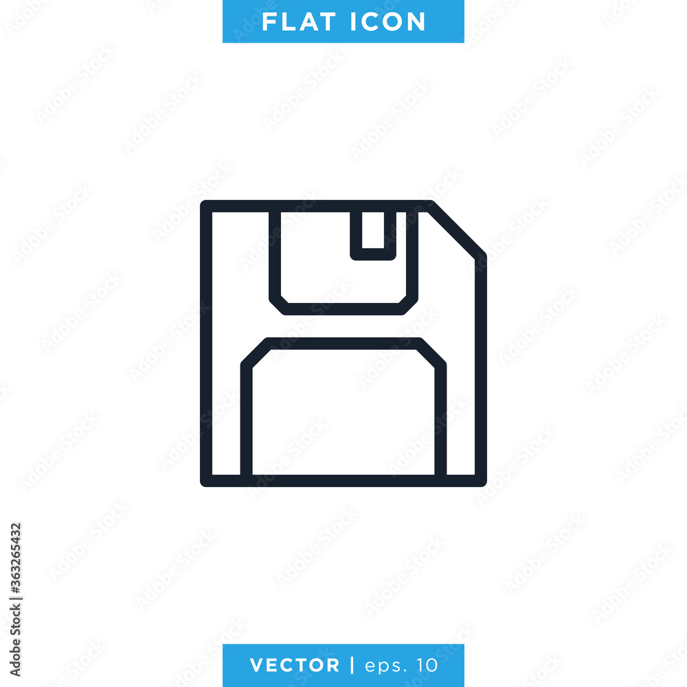 Save Icon Vector Logo Design Template. Diskette Icon. Save Icon Vector Logo Design Template. Diskette Icon.